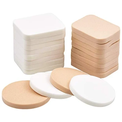 Afbeelding van Fodlon Schmink spons set, 20 verpakkingen make up sponzen blenders foundation primer puff droog en nat dubbel gebruik rond rechthoek