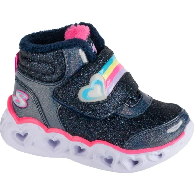 Afbeelding van Skechers Heart Lights Brilliant Rainbow 302669N NVPK, voor meisje, Marineblauw, Laarzen,Sneeuw laarzen, maat: 24