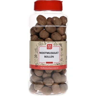 Afbeelding van Van Beekum Specerijen Nootmuskaat Bollen Pot 500 gram