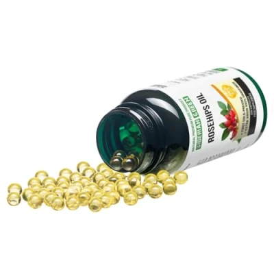 Afbeelding van Siberian Green Rozenbottelzaadolie Capsules 200 Softgels Wild Harvested Siberië Altai Koud geperst Ongeraffineerd