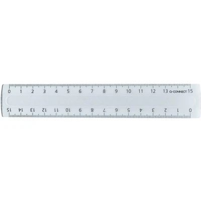 Afbeelding van Q CONNECT meetlat, transparant polystereen, 15 cm