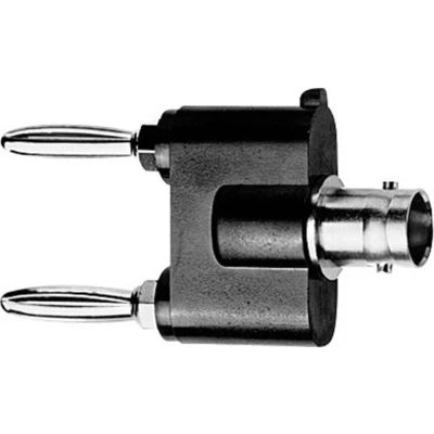 Afbeelding van Telegärtner J01008A0620 Meetadapter BNC bus Banaanstekker 4 mm, mm Zwart, Zilver