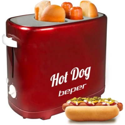 Afbeelding van Beper BT.150Y Hotdog Maker Machine Grill Cooker Roller 750W