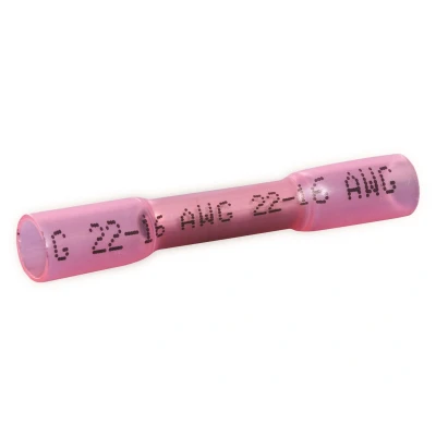 Afbeelding van Quadrios 22C467 Stootverbinder Met krimpkous 0.5 mm² 1.5 Volledig geïsoleerd Rood 1 set(s)