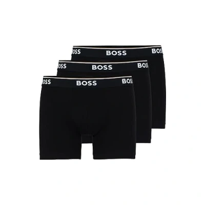 Afbeelding van Boss Hugo heren retroshorts Boxer 3P BM 10146061 07, ebbenhout zwart, L