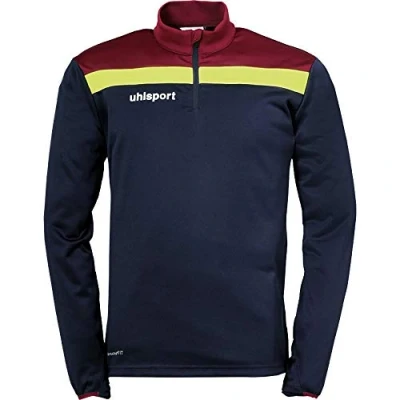 Afbeelding van Uhlsport Offense 23 Ziptop Heren Marine / Bordeaux Fluogeel Maat: M