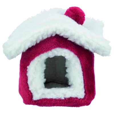 Afbeelding van Trixie Xmas Cuddly Cave Muis / Hamster Rood Wit