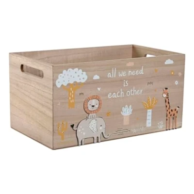 Afbeelding van Home ESPRIT Decoratieve doos, meerkleurig, natuurlijk hout, MDF, 36 x 21 18 cm