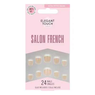 Afbeelding van False nails Elegant Touch French Xs 24 Pieces (24 uds)