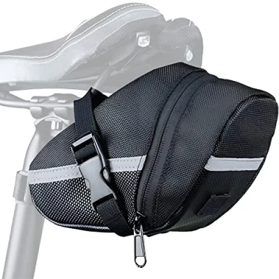 Afbeelding van Retoo Verstelbare zadeltas, 16 30 cm, aerodynamisch waterdicht, voor MTB, racefietsen en e bikes met reflecterende details