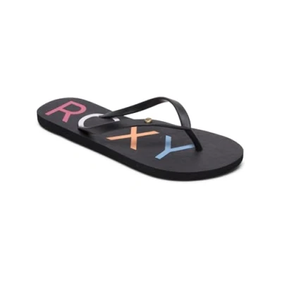 Afbeelding van Roxy Sandy Teenslippers, Dames, Maat: 41, Black/multicolor Kunststof