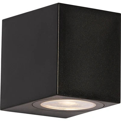 Afbeelding van QAZQA Moderne buiten wandlamp zwart kunststof Baleno