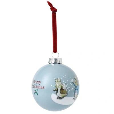 Afbeelding van Beatrix Potter Peter &amp; Benjamin&#039;s Snowball Fight Bauble