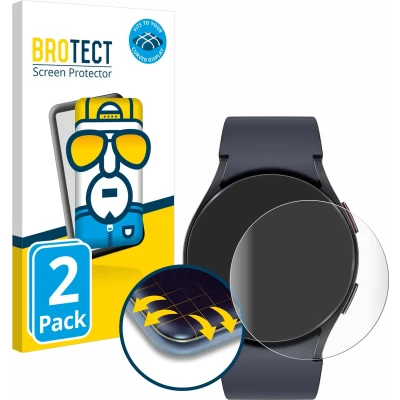 Afbeelding van BROTECT Full Cover Screen Protector voor Samsung Galaxy Watch 6 (44 mm) (2 Stuks) Schermbeschermer, 3D Curved