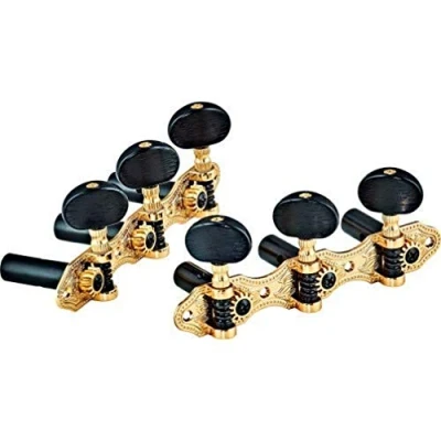 Afbeelding van Ortega Guitars Classic Tuning Mechanica Set goud/zwart Deluxe (OTMDLX GOBK)