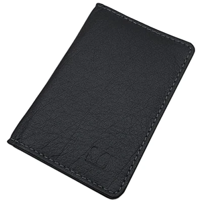Afbeelding van myledershop MJ Design Germany Creditcardhouder van buffelleer, visitekaarthouder, kaartenetui met RFID en NFC bescherming (zwart), zwart, Eén maat, creditcardhoes