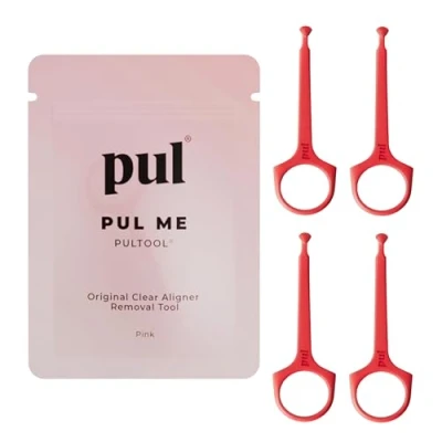 Afbeelding van Clear Aligner Removal Tool voor Invisalign by PULTOOL Smile Direct Club Onzichtbare Remover Retainer (4 Pack, Pink)