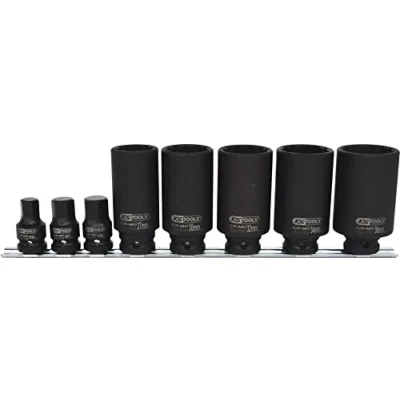 Afbeelding van KS Tools, Dopsleutel + dopmoer, 1/2&quot; Speciale aandrijfas doppenset, 8 stuks.