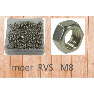 Afbeelding van Bofix Moer M8 Rvs (P50)