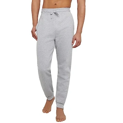 Afbeelding van Hanes EcoSmart Fleece Joggingbroek voor heren, Licht staal, L
