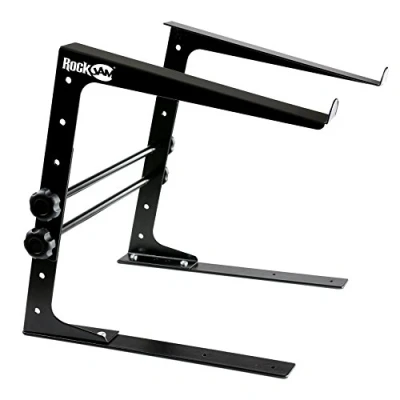 Afbeelding van RockJam RJLP1 Verstelbare, op bureau gemonteerde desktop laptopstandaard, laptopverhoger en DJ controllerstandaard, Zwart