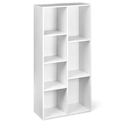 Afbeelding van Amazon Basics Boekenplank met 7 vierkante vakken, wit, 50 x 24 106 cm