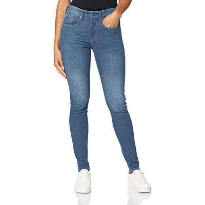 Afbeelding van G STAR RAW, Dames Lhana Skinny Jeans, Blauw (Gedragen in grindblauw C431 b844), 27W / 32L