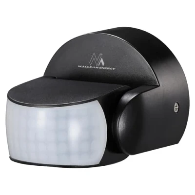 Afbeelding van Maclean PIR bewegingsmelder infrarood IP65 Zwart Reikwijdte 12m 600/1200W MCE468 B