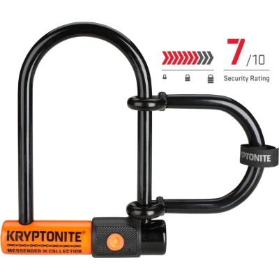 Afbeelding van Kryptonite Beugelsot Messenger Mini+ 9,5 X 16,5 Cm Zwart/oranje