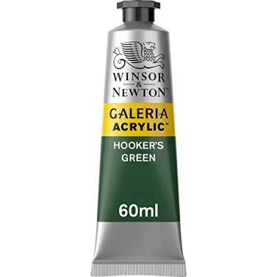 Afbeelding van Winsor &amp; Newton 2120311 Galeria acrylverf, hoge pigmentatie, lichtecht en verouderingsbestendig, romige vloeiende consistentie 60ml Tube, Hookers Green