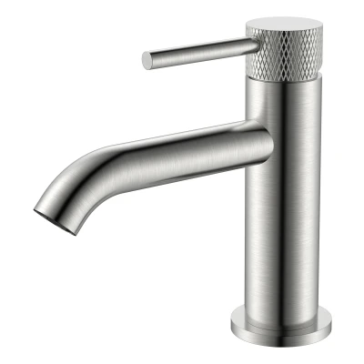 Afbeelding van Wiesbaden Ribbd fonteinkraan 1/2&quot; geborsteld staal