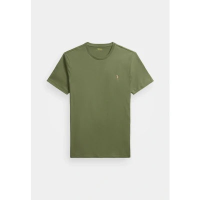 Afbeelding van Polo Ralph Lauren Custom SLIM FIT Jersey Crewneck Tshirt basic, Heren, Maat: XS, Garden trail