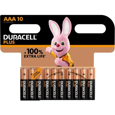 Afbeelding van Duracell Plus Alkaline 100% AAA 10 stuks