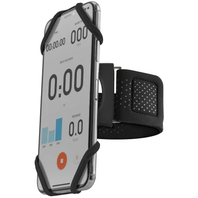Afbeelding van Bone Run Tie Connect Kit Serie Neopreen telefoonhouder hardlopen Zwart Textiel