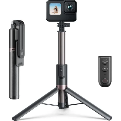 Afbeelding van TELESIN 130cm Bluetooth Afstandsbediening Selfie Stick geschikt voor GoPro / Smartphone IOS Android