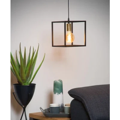 Afbeelding van Lucide RUBEN Hanglamp 1xE27 Zwart