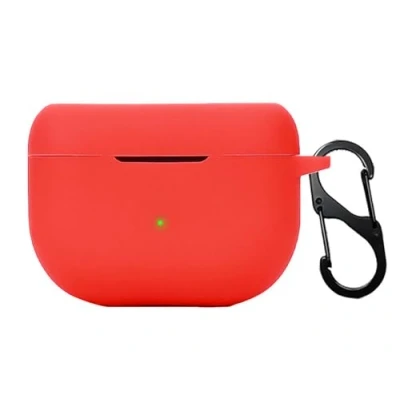 Afbeelding van GIOPUEY hoes compatibel met Jabra Elite 10/10 Gen 2/ 8 Active/8 Active 2, siliconen stootvaste beschermhoes, ultradunne case cover, geen geur, rood
