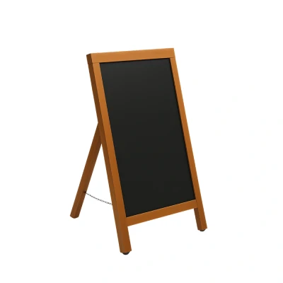 Afbeelding van BRASQ Krijtstoepbord Mahonie 55x 85 CM Krijtbord Reclamebord Stoepbord Enkelzijdig voor Binnen en Buiten Horeca