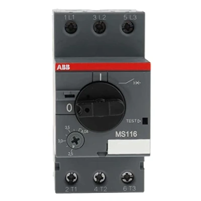 Afbeelding van Abb mbs draaiknop 2 5 4a thermischmagnetisch 3p 50ka schroefklem ip20 1sam250000r1008