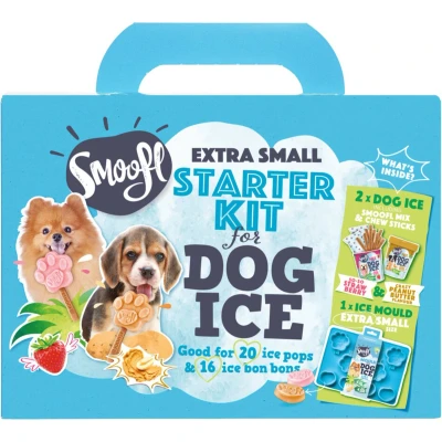 Afbeelding van Smoofl Starter Kit Hondensnacks Aardbei Pindakaas 530 g Blauw Xs