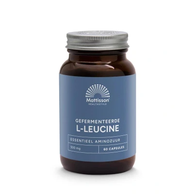 Afbeelding van Mattisson L Leucine 500 mg 60 capsules