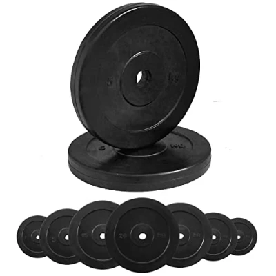 Afbeelding van G5 HT SPORT Rubberen halterschijven van gietijzer, diameter 25 mm, voor fitnessstudio en thuisgym, 0,5 tot 20 kg, halters lange (1 x kg)