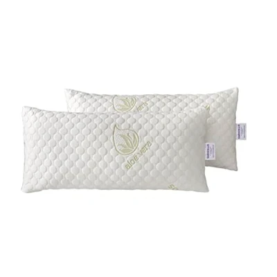 Afbeelding van Todocama visco elastisch kussen met aloë vera vlokken, 100% elastisch, vera, warmteregulerend, gemiddelde tot hoge sterkte, gemaakt in Spanje, 2 x 70 cm
