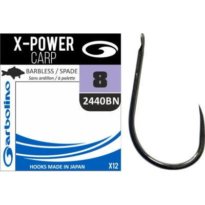 Afbeelding van Garbolino Haken X Power Carp Barbless Spade Maat : Haak 8