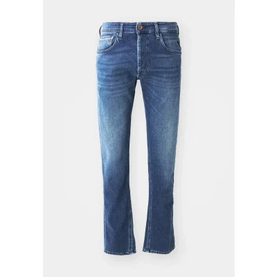 Afbeelding van Replay Heren straight fit jeans Grover Touch collectie, 007, donkerblauw, 29W x 30L