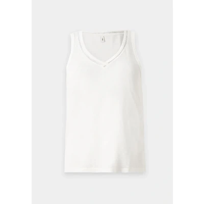 Afbeelding van ONLY Onlpenny Vneck JRS NOOS Top, Dames, Maat: Small, Cloud dancer