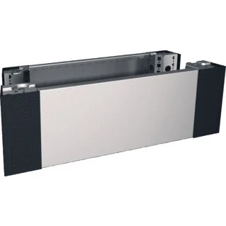 Afbeelding van Rittal vx sokkelhoekstukken met sokkelplinten voor en achterzijde kastbreedte 600mm h 200 mm rvs 1 4301 aisi 304 set 2 8620060