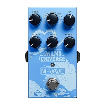 Afbeelding van M Vave Miniuni 9 digitale reverb effecten in één gitaarpedaal