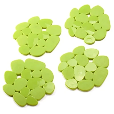 Afbeelding van MSV Antislip pads Kiezels met zuignap in grijs, PVC