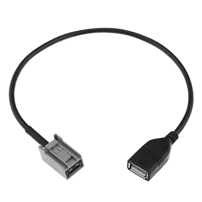 Afbeelding van ECSiNG Vervangende USB adapterkabel, compatibel met Honda CIVIC/JAZZ/CR V/CRZ/Costa/Account/Odyssey/Crosstour/Insight/Legend AUX kabel
